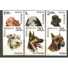 Rumania - Correo 1971 Yvert 2586/91 ** Mnh Fauna. Perros