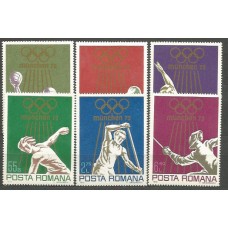 Rumania - Correo 1972 Yvert 2698/703 ** Mnh Juegos Olimpicos de Munich