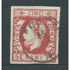 Rumania - Correo 1871-72 Yvert 26 usado Principe Carlos