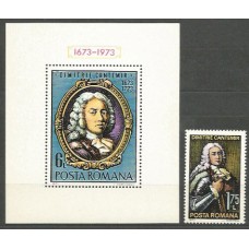 Rumania - Correo 1973 Yvert 2798+H,107 ** Mnh Personaje