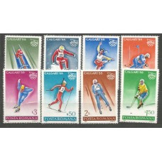 Rumania - Correo 1987 Yvert 3782/9 ** Mnh Juegos Olimpicos de Calgary