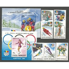 Rumania - Correo 1992 Yvert 3985A/H+H,215/6 ** Mnh Deportes