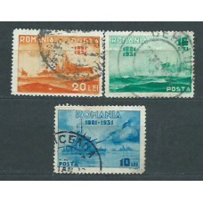 Rumania - Correo 1931 Yvert 418/21 usado Barcos  Falta nº 419