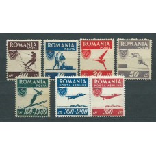 Rumania - Correo 1946 Yvert 916/20+A,36/7 * Mh Deportes
