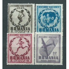 Rumania - Correo 1947 Yvert 999/1001+A,45 * Mh Deportes