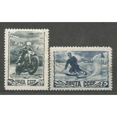 Rusia Correo 1948 Yvert 1190/1 * Mh Deportes
