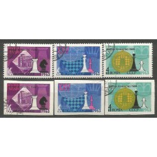 Rusia - Correo 1963 Yvert 2669/71 usado Ajedrez