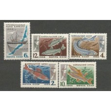Rusia - Correo 1966 Yvert 3141/5 ** Mnh Peces