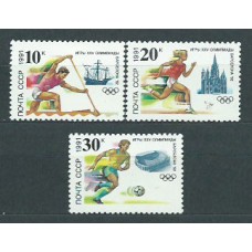 Rusia - Correo 1991 Yvert 5884/6 ** Mnh  Olimpiadas de Barcelona
