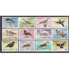 San Cristobal - Servicio Yvert 26/37 ** Mnh Fauna aves