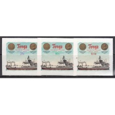 Tonga - Servicio aereo Yvert 66/8 ** Mnh Barcos