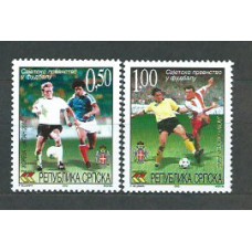 República Serbia (de Bosnia) - Correo Yvert 228/29 ** Mnh Deportes fútbol