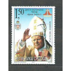 República Serbia (de Bosnia) - Correo Yvert 260 ** Mnh Juan Pablo II