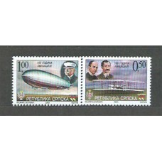 República Serbia (de Bosnia) - Correo Yvert 273/4 ** Mnh Aviación