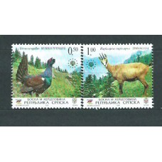 República Serbia (de Bosnia) - Correo Yvert 351/2 ** Mnh Fauna