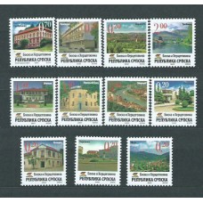 República Serbia (de Bosnia) - Correo Yvert 366/76 ** Mnh Ciudades