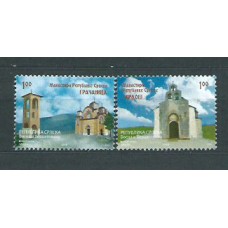 República Serbia (de Bosnia) - Correo Yvert 416/17 ** Mnh Monasterios