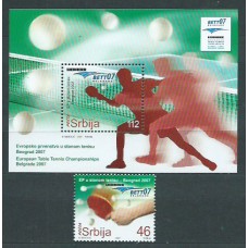 Serbia - Correo Yvert 188+H.1 ** Mnh Deportes