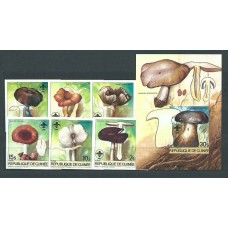 Guinea Republique - Correo Yvert 752/55+A.171/2+H.49 sin dentar ** Mnh  Setas