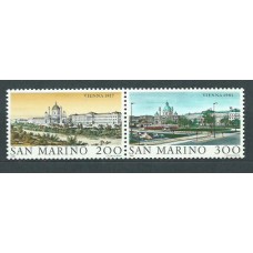 San Marino - Correo 1981 Yvert 1027/8 ** Mnh Ciudades del mundo