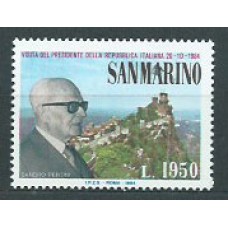 San Marino - Correo 1984 Yvert 1097 ** Mnh Presidente Pertini