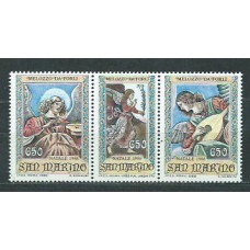 San Marino - Correo 1988 Yvert 1198/200 ** Mnh Navidad