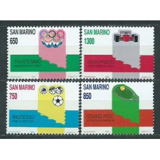 San Marino - Correo 1989 Yvert 1206/9 ** Mnh Deportes