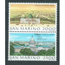 San Marino - Correo 1989 Yvert 1224/5 ** Mnh Ciudades del mundo