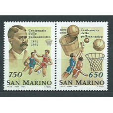 San Marino - Correo 1991 Yvert 1271/2 ** Mnh Deportes