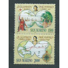 San Marino - Correo 1992 Yvert 1284/5 ** Mnh Cristobal Colón