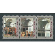 San Marino - Correo 1992 Yvert 1313/5 ** Mnh  Navidad