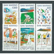San Marino - Correo 1993 Yvert 1316/21 ** Mnh Deportes