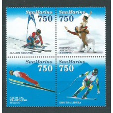 San Marino - Correo 1994 Yvert 1357/60 ** Mnh Olimpiadas de Lillehammer