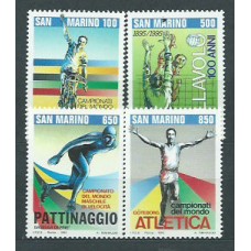 San Marino - Correo 1995 Yvert 1387/90 ** Mnh Deportes