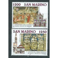 San Marino - Correo 1995 Yvert 1402/3 ** Mnh Basilica de Santa Cruz