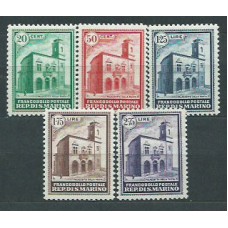 San Marino - Correo 1929-35 Yvert 159/63 * Mh