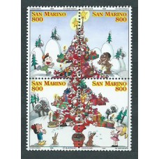 San Marino - Correo 1998 Yvert 1599/602 ** Mnh Navidad