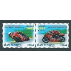 San Marino - Correo 2002 Yvert 1791/2 ** Mnh Deportes motociclismo