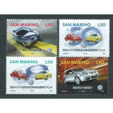 San Marino - Correo 2004 Yvert 1947/50 ** Mnh Automóviles Wolkswagen