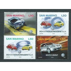 San Marino - Correo 2004 Yvert 1947/50 ** Mnh Automóviles Wolkswagen