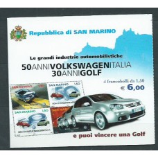 San Marino - Correo 2004 Yvert 1947 Carnet ** Mnh Automóviles Wolkswagen