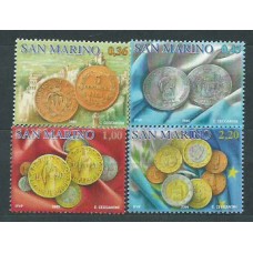 San Marino - Correo 2005 Yvert 1999/2002 ** Mnh Numismática