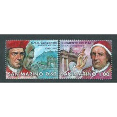 San Marino - Correo 2005 Yvert 2030/1 ** Mnh Personalidades religiosas