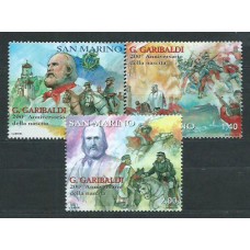 San Marino - Correo 2007 Yvert 2085/7 ** Mnh Garibaldi