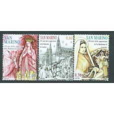 San Marino - Correo 2008 Yvert 2131/3 ** Mnh Aparciones de Lourdes