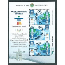 San Marino - Correo 2010 Yvert 2215/7 ** Mnh Olimpiadas de Vancuver