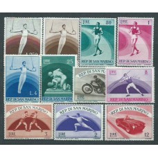 San Marino - Correo 1954 Yvert 383/93 * Mh Deportes