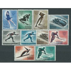 San Marino - Correo 1955 Yvert 402/10+A,105 * Mh Olimpiadas de Cortina d´Ampezzo