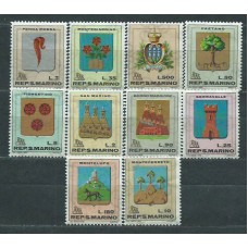 San Marino - Correo 1968 Yvert 710/9 ** Mnh Escudos