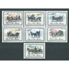 San Marino - Correo 1969 Yvert 736/42 ** Mnh Coches de caballos